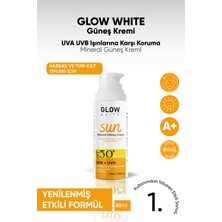 Glow White Glow Whıte Mineral Güneş Kremi SPF50+ Uva/uvb | Hassas Ciltler Için | Mercan Dostu 50ML