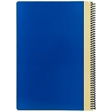 Storemax Pruva Ofis Serisi, A4 120 Yaprak Kareli Karton Kapaklı Pet Spiralli Defter, Mavi