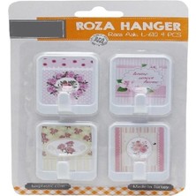 Maarketim 4 lü Roza Yapışkanlı Askı 4,5X6cm