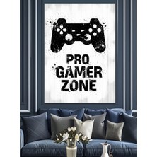 Karizma Tablo Pro Gamer Konsol Bölgesi Dekoratif Kanvas - Mdf Ahşap Tablo