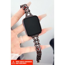 Nezih Case Apple Watch Seri 2/3/4/5/6/7/8/9/se 38MM 40MM 41MM ve Seri 10/11 42MM Uyumlu Şık Mücevher Kordon