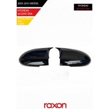 Raxon Hyundaı Accent Era 2005-2011 Batman & Yarasa Ayna Kapağı – Parlak Piano Black Sport