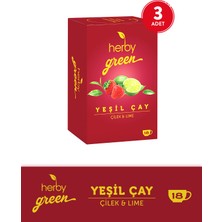 Herby Yeşil Çay Çilek ve Lime x 3 Adet