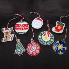 Özel Birşey Yılbaşı Süsleri – Klasik Yeni Yıl Serisi - Set1 - El Yapımı Seramik - hediye