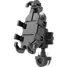 Storemax Bisiklet Motosiklet ve Scooter Için Gidon Uyumlu Telefon Tutucu Orjinal Malzeme Yüksek Kalite Güneşlik Tasarımlı Modellere Uyumlu Kolay Kurulum Mt-E