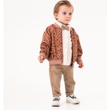 Cocosiss Leopar Erkek Çocuk Yağmurluk 3'lü Takım İlkbahar Sonbahar Kış İçin Tasarlandı