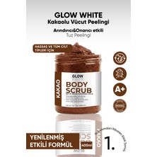 Glow White Glow Whıte Kakao Body Scrub 400G – Cildi Arındıran, Nemlendirici ve Besleyici Tuzlu Vücut Peelingi
