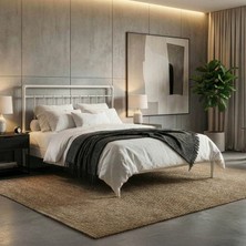 Unimet Odin-S Metal Karyola - Beyaz - Konik Geçme - Konfor Destekli Latalı - 140x190/140x200/160x200/180x200