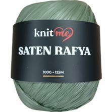 Knitme Saten Rafya Ip Haki 100 gr 125 mt