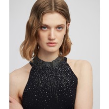 İpekyol Hotfix Baskılı Yüksek Yaka Triko IW6250050562001