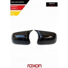 Raxon Renault Scenıc 2 2004-2009 Batman & Yarasa Ayna Kapağı – Parlak Piano Black Sport
