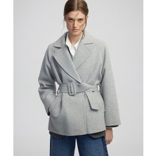 İpekyol Yün içerikli kruvaze kaban IW6250008114055