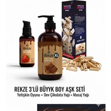 Rekze Mega 3'lü Set! Denge Oyunu + 250ML Çikolata + 100ML Çilek Yağı