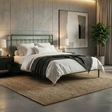 Unimet Odin-S Metal Karyola - Yeşil - Konik Geçme - Konfor Destekli Latalı - 140x190/140x200/160x200/180x200