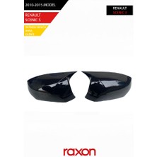 Raxon Renault Scenıc 3 2010-2015 Batman & Yarasa Ayna Kapağı – Parlak Piano Black Sport
