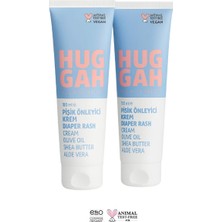 Huggah Organik Doğal Pişik Önleyici Bebek Bakım Kremi 100ML x 2 Adet