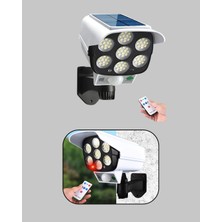 İlanib Ticaret Kamera Görünümlü Solar LED Lamba Hareket Sensörlü Uzaktan Kumandalı Bahçe Duvar Aydınlatması