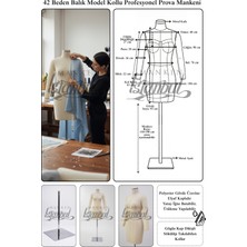 Manken İstanbul 42 Beden Kollu Profesyonel Terzi Prova Mankeni