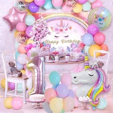 Düvenci Ticaret 1 Yaş Balon Seti Renkli Eğlenceli Parti Dekorasyonu 1 Adet