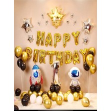 Düvenci Ticaret Folyo Balon Mutlu Doğum Günü 1 Yaş Set