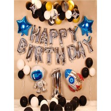 Düvenci Ticaret Folyo Balon Mutlu Doğum Günü 1 Yaş Set