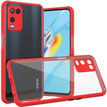 Ankayan Teknoloji Oppo A54 4g Kılıf ​​anky Kaff Kapak-Kırmızı
