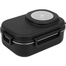 Uzspace VGN-8021-8031 Paslanmaz Çelik Yemek Kabı - Lunch Box 600 ml Black