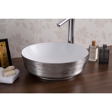 Lena E-5004G Tezgah Üstü Porselen Lavabo