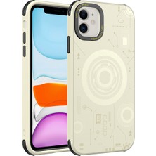Ankayan Teknoloji iPhone 11 Uyumlu Anky Wireless Şarj Özellikli Desenli Hot Kapak-Gold