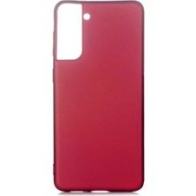 Ankayan Teknoloji Galaxy S21 Plus Kılıf Anky Premier Silikon Kapak-Mürdüm