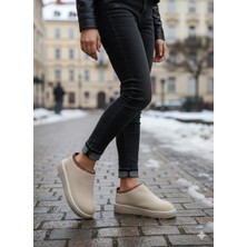 Bukond Kadın Lüx Süet Içi Kürklü Kışlık Terlik Ayakkabı