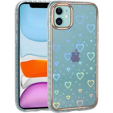 Ankayan Teknoloji iPhone 11 Uyumlu Desenli Parlayan Transparan Anky Avva Kapak-No4