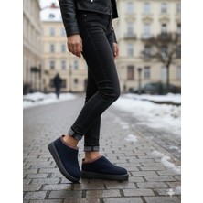 Bukond Kadın Lüx Süet Içi Kürklü Kışlık Terlik Ayakkabı