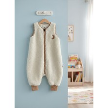 Kuarks Kışlık Kolsuz Çocuk Uyku Tulumu Peluş Tulum %100 Pamuk Astarlı Bebek Uyku Tulumu Unisex