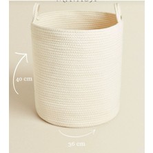 Flz Life Jüt Hasır Sepet Düzenleyici Oyuncak Çamaşır Sepeti