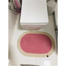 Flz Life Jüt,Hasır,Tekli,Banyo Paspası,bohem Tarzı Banyo Takımı, Paspas/40X60