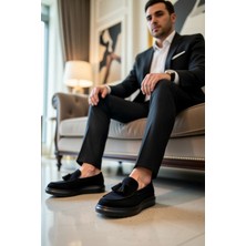 Benerly Erkek Yuvarlak Burunlu Bağcıksız Püsküllü Spor Ayakkabı Keten Fonksiyonel Dayanıklı Şık