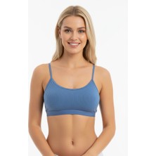 Bonbon Kadın Pamuklu Ince Askılı Çıkarılabilir Pedli Büstiyer BB2114