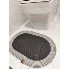 Flz Life Jüt Hasır Tekli,Banyo Paspası,bohem Tarzı Banyo Takımı, Paspas/40X60