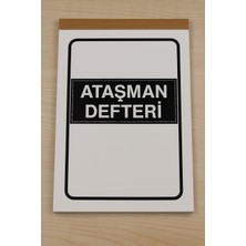 Gülşen Kırtasiye Ataşman Defteri 01 - 50 Numaralı Otokopili