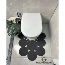 Hasır Jüt Modern Klozet Önü Paspası