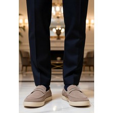 Benerly Erkek Bağcıksız Düz Taban Süet Loafer Ayakkabı Fonksiyonel Dayanıklı Kaliteli Konforlu Şık