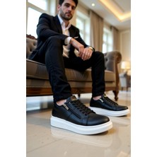 Benerly Erkek Bağcıklı Fermuarlı Deri Sneaker Standart Kalıp Fonksiyonel Dayanıklı Kaliteli Modern