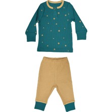 Organickid Charmed Erkek Bebek Petrol Mavi Pijama Takımı