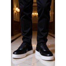 Benerly Erkek Bağcıklı Düz Yaka Suni Deri Sneaker Fonksiyonel Dayanıklı Kaliteli Konforlu Estetik Şık