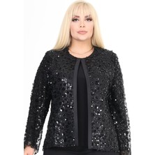 Arıkan Etek Üstü Büyük Beden Abiye Ceket