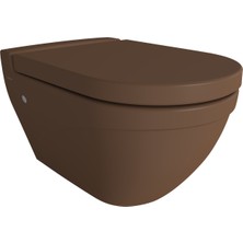 Bocchı Taormina Arch Gizli Taharet Girişli Asma Klozet Mat Kahve Kapak Dahil 1012-025-0128