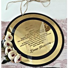 Evsay Pleksi Ahşap Kapı Süsü 30 cm