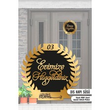 Evsay Pleksi Dış Kapı Süsü 30 cm