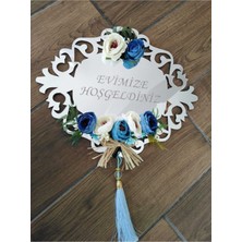 Evsay Ahşap Destekli Gümüş Aynalı Pleksi Kapısüsü 24*30 cm